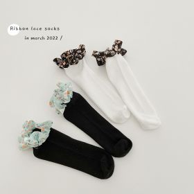 Spring And Summer Korean Version Of The Thin Section Of Lace Princess Calf Socks (Option: 1191A group-One size)