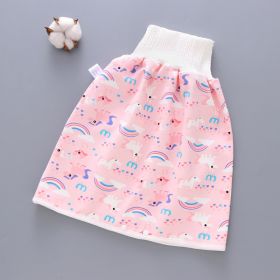 Baby leak-proof bed wetting skirt (Option: Rainbow horse-Skirt-M)