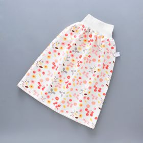 Baby leak-proof bed wetting skirt (Option: Cherry-Skirt-M)