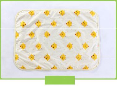 Cotton Baby Changing Mat, Waterproof Baby Bed Changing Mat (Color: Yellow)