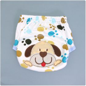 Summer Embroidered Baby Cotton Learning Pants  Diaper Pocket  Waterproof Training Pants  Leak-Proof Breathable Bread Pants (Option: Dog-80 yards)