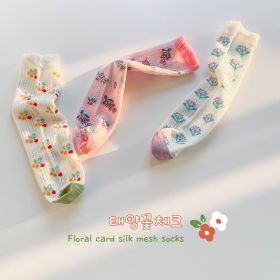 Children's Socks Spring Summer Baby Thin Pile Pile Women's Socks (Option: B-Average size)