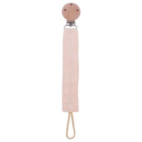 Products Beech Pacifier Clip To Soothe Baby Cotton And Hemp (Color: Beige)