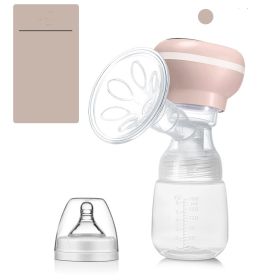 Electric Breast Pump Milk Fully Automatic Portable Mute All-in-one (Option: Apricot Powder Chinese)