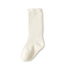 Spring And Autumn Thin Section Months Newborn Baby Socks In Autumn And Winter (Option: White-M)