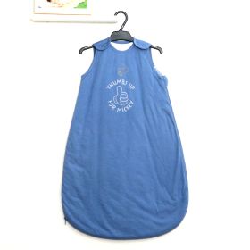 Pure Thin Cotton Newborn Baby Sleeping Bag Autumn And Winter (Option: Blue thumb-70cm)