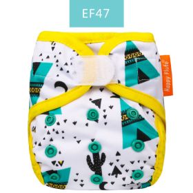 Newborn Concealed Button Adjustable Cloth Diapers (Option: EF47 style)