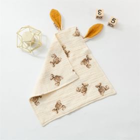 Baby Rabbit Ears Appeasing Towel Cotton Cloth To Sleep With Hug Blanket (Option: Bear-30 âˆšÃ³ 30cm)