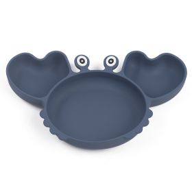 Silicone Split Cutlery Crab Plate For Infants (Option: Y10Color)