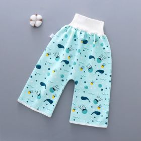 Baby leak-proof bed wetting skirt (Option: Sea-Pants-M)