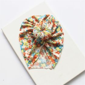 Floral Print Turban Hat (Option: Style5)