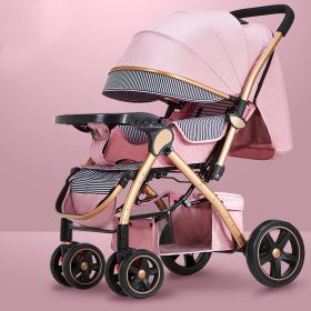 Baby Strollers Are Light And Easy To Fold (Option: Flagship Cherry blossom pink)