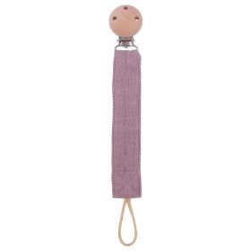 Products Beech Pacifier Clip To Soothe Baby Cotton And Hemp (Color: Purple)