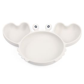 Silicone Split Cutlery Crab Plate For Infants (Option: Y23Color)