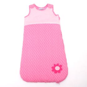 Pure Thin Cotton Newborn Baby Sleeping Bag Autumn And Winter (Option: Pink flower-70cm)