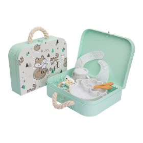 Baby Silicone Bowl Newborn Tableware Set (Option: Marble Fox)