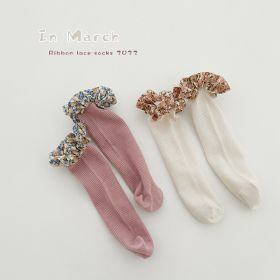 Spring And Summer Korean Version Of The Thin Section Of Lace Princess Calf Socks (Option: 1191B group-One size)