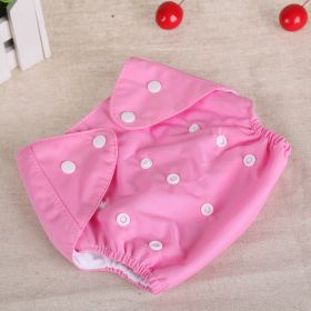 Leak-proof and waterproof diapers for newborn babies (Option: Pink-One size)