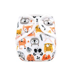 Rainbo&Iris Cute Fashion Cloth Diaper Cover With Rainbow Print Baby Gift Accessory (Option: Animal)