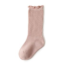 Spring And Autumn Thin Section Months Newborn Baby Socks In Autumn And Winter (Option: Pink-S)