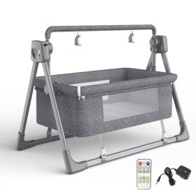 Infant Multi-function Intelligent Electric Cradle (Option: Dark Grey-UK)