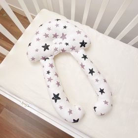 Baby Soothing Pillow Set Pillow Soothing Sleep (Option: Purple stars-60X40CM)