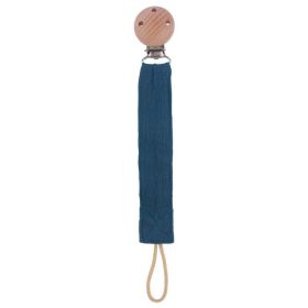 Products Beech Pacifier Clip To Soothe Baby Cotton And Hemp (Color: Navy Blue)