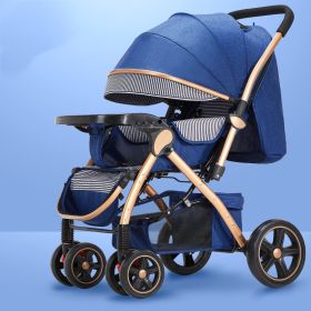 Baby Strollers Are Light And Easy To Fold (Option: Flagship Gemstone blue)