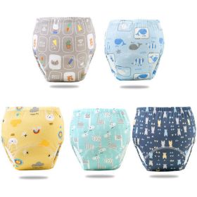 Reusable Elinfant Ecological Baby Diaper Training Pants Wate (Option: 5pcs pack7-S)